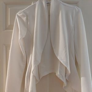 White Sweater Cover Up